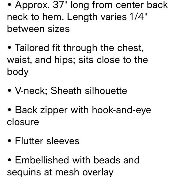 Papell Studio Beaded Flutter Sleeve Dress - Picture 2 of 3